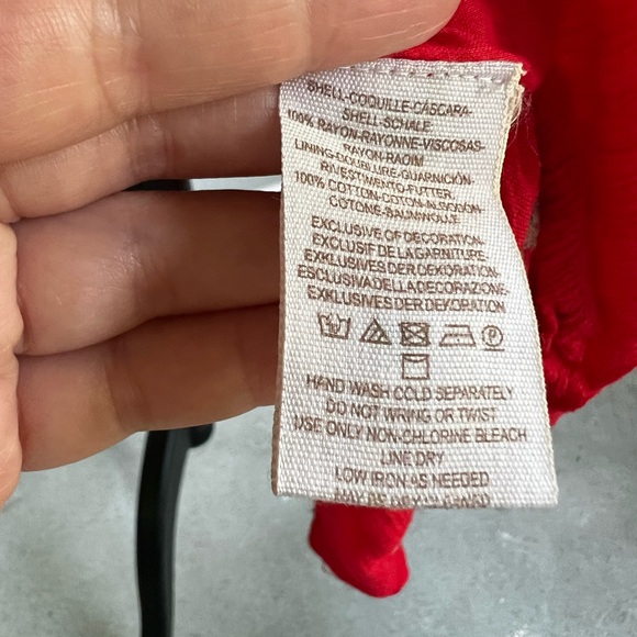 Free People Red Sweet Tennessee Mini Embroidered Women's Dress with pockets - Picture 9 of 11